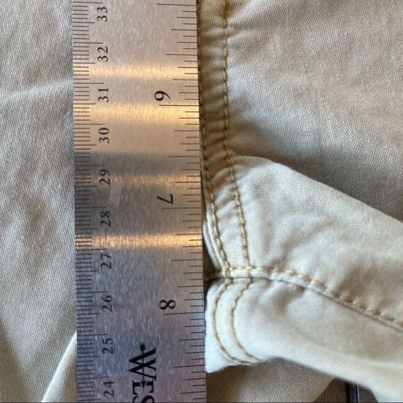 Anthro Pilco and the Letterpress Khaki Hyphen Pants with Black Detail - Size 28 - Picture 7 of 9
